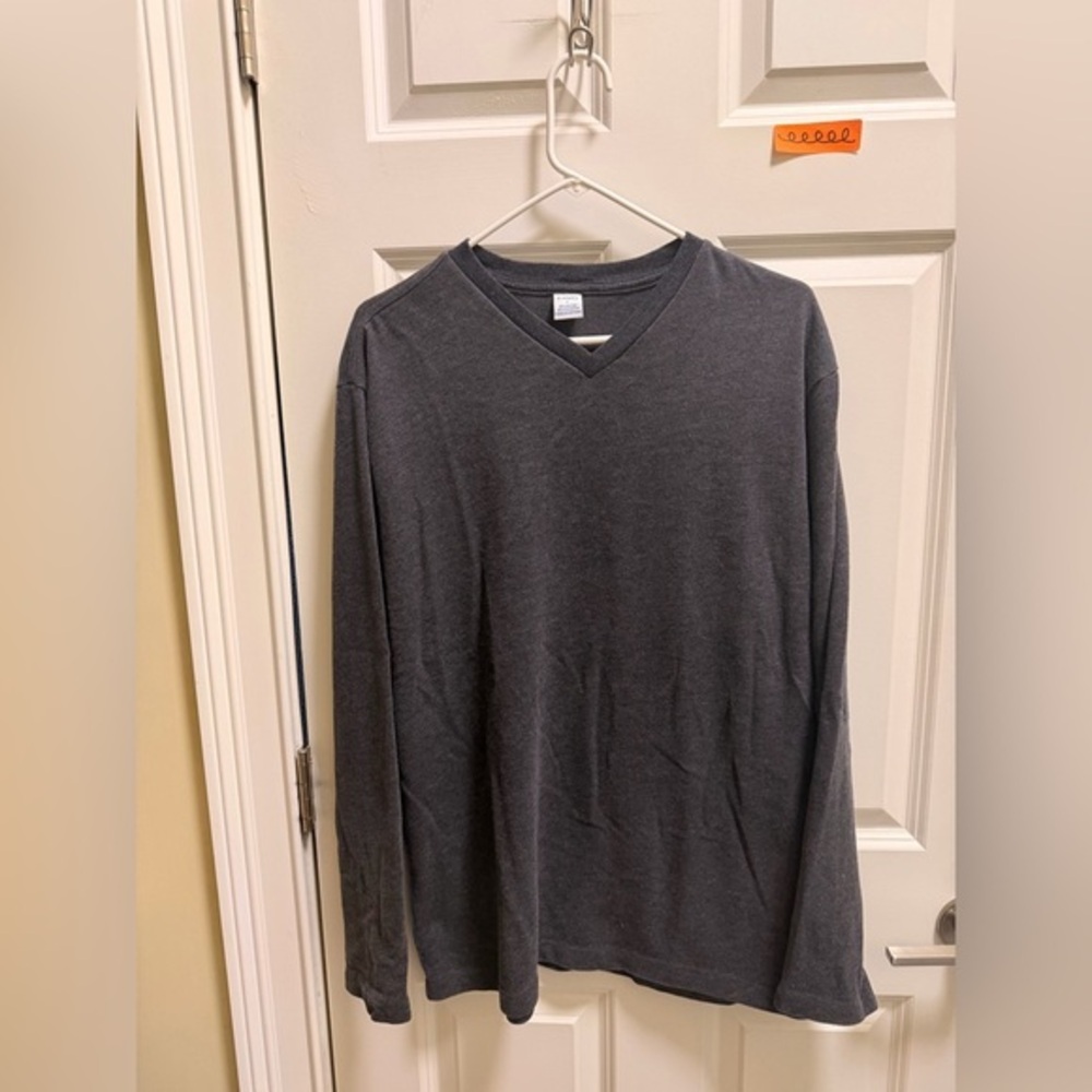 Mens Pavo V-Neck Long Sleeve Shirt